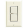 Leviton 5643-I 15A, 120V Comb. Decora Rocker (2) Switch, 3-Way, Ivory