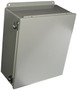 Hoffman J Box, NEMA 12, Hinged Cover, Steel, 14.00" x 12.00" x 6.00", Gray