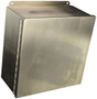 Hoffman A1212CHNFSS J Box, NEMA 4X, Hinged Cover, Stainless Steel Type 304