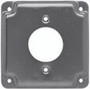 Hubbell-Raco 4" Square Exposed Work Cover, (1) Single Receptacle Power Outlet
