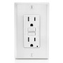 Leviton GFTR1-W Tamper Resistant GFCI Receptacle, 15A, 125V , White