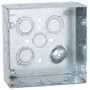 Hubbell-Raco 258 4-11/16" Square Box, Welded, Metallic, 2-1/8" Deep
