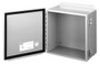 Hoffman A16148CH J Box, NEMA 12, Hinged Cover, Steel, 16.00"x14.00"x8.00", Gray