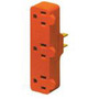 Leviton 699 15 Amp NEMA 5-15, 3-Outlet Adapter, Orange