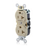 Leviton 5362-S1I Controlled Duplex Receptacle, 1 Plug Controlled, Ivory