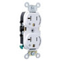 Leviton 5362-S2W Controlled Duplex Receptacle, 2 Plug Controlled, White