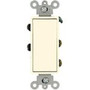 Leviton 5602-2T Double-Pole Decora Switch, 15A, Light Almond, Residential