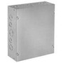 Hoffman Pull Box, Screw Cover with Knockouts, Steel, 12" x 12" x 6", Gray