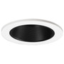 Halo 5010 5" Trim Baffle White Trim With Black Baffle