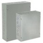 Hoffman Pull Box Screw Cover with Knockouts, Steel, 36.00"x24.00"x6.00", Gray