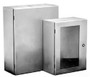 Hoffman Wall-Mount Enclosure, NEMA 4/12, Steel, 20.00" x 16.00" x 6.00", Gray