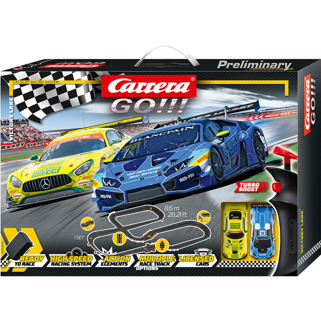 Carrera Digital 132 DTM Furore Slot Car Racing Set Includes 2