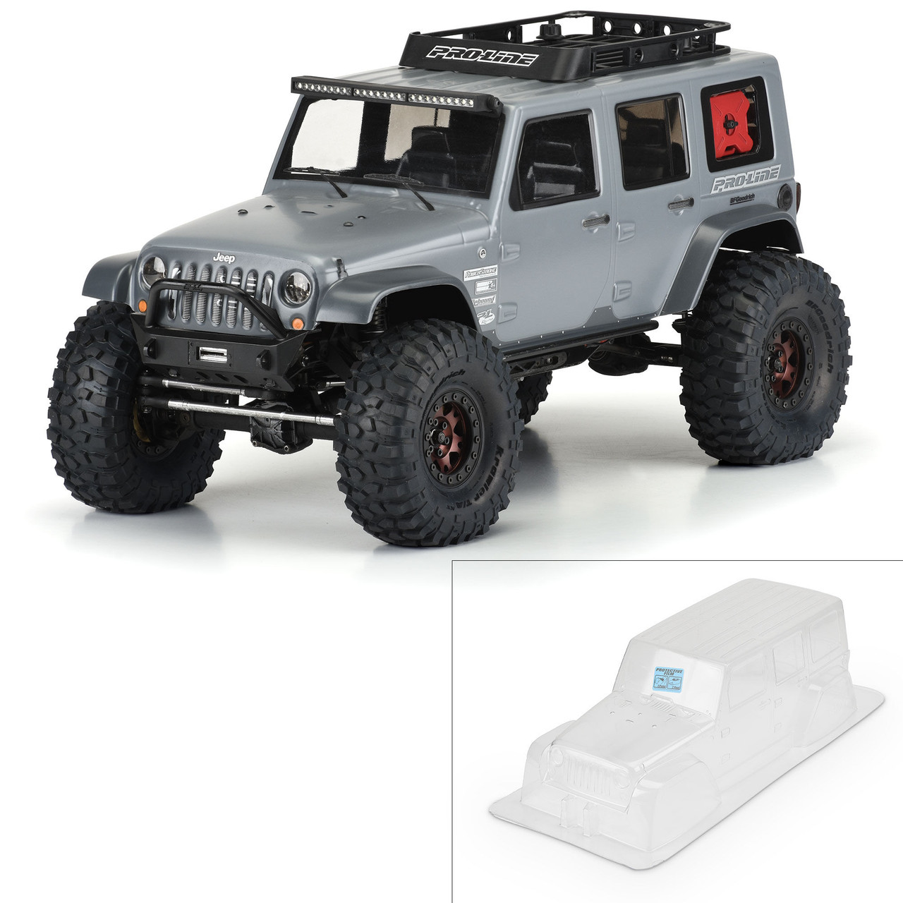 Proline 1/10 Jeep Wrangler Unlimited Rubicon Clear Body 12.3
