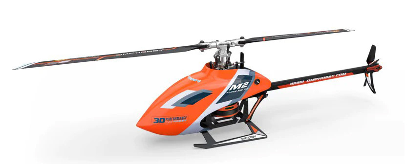 OMP Hobby M2 RC Helicopter EVO Version BNF - ORANGE - NZ HOBBIES