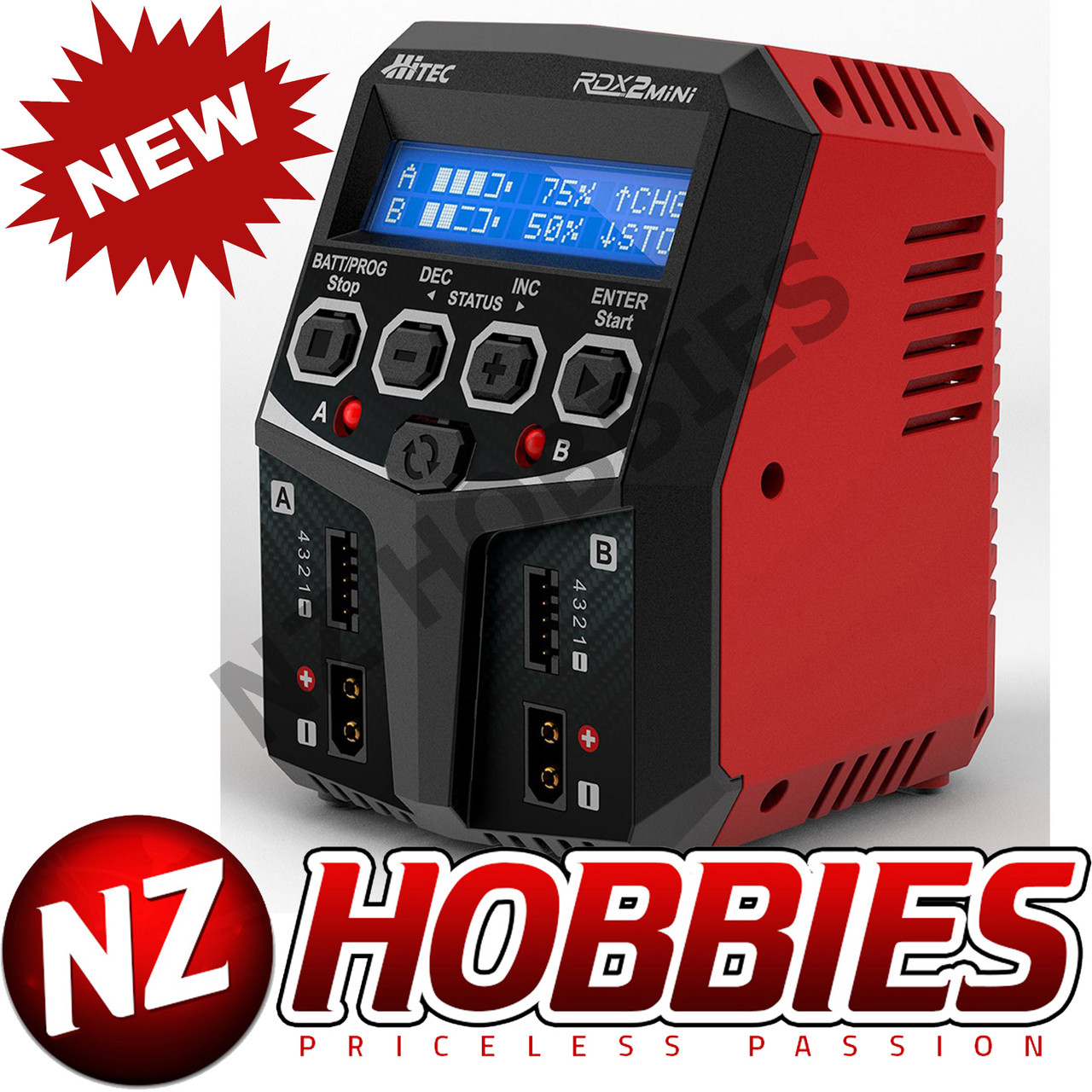 Ritec Rdx2 HITEC RDX2 Mini AC Balance Charger # HRC44299 - NZ HOBBIES