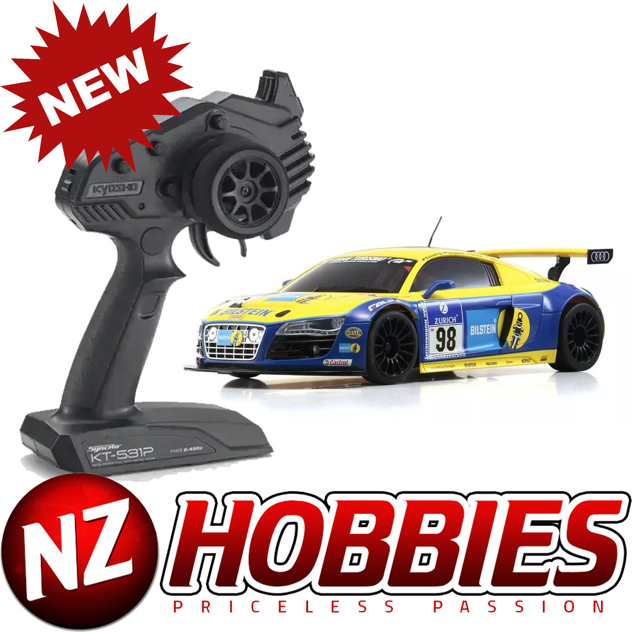 Kyosho 32371BT MINI-Z RWD MR-04 readyset Audi R8 LMS Phoenix