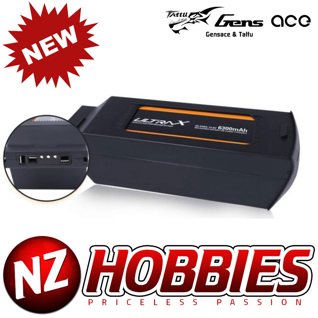 Battery Yuneec Typhoon H Flight Time MAX 8050mAh Replacement Lipo - Main Image