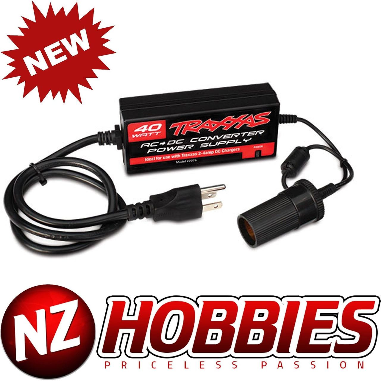 2976 AC to DC Power Supply Adapter for Traxxas 24 amp DC Chargers