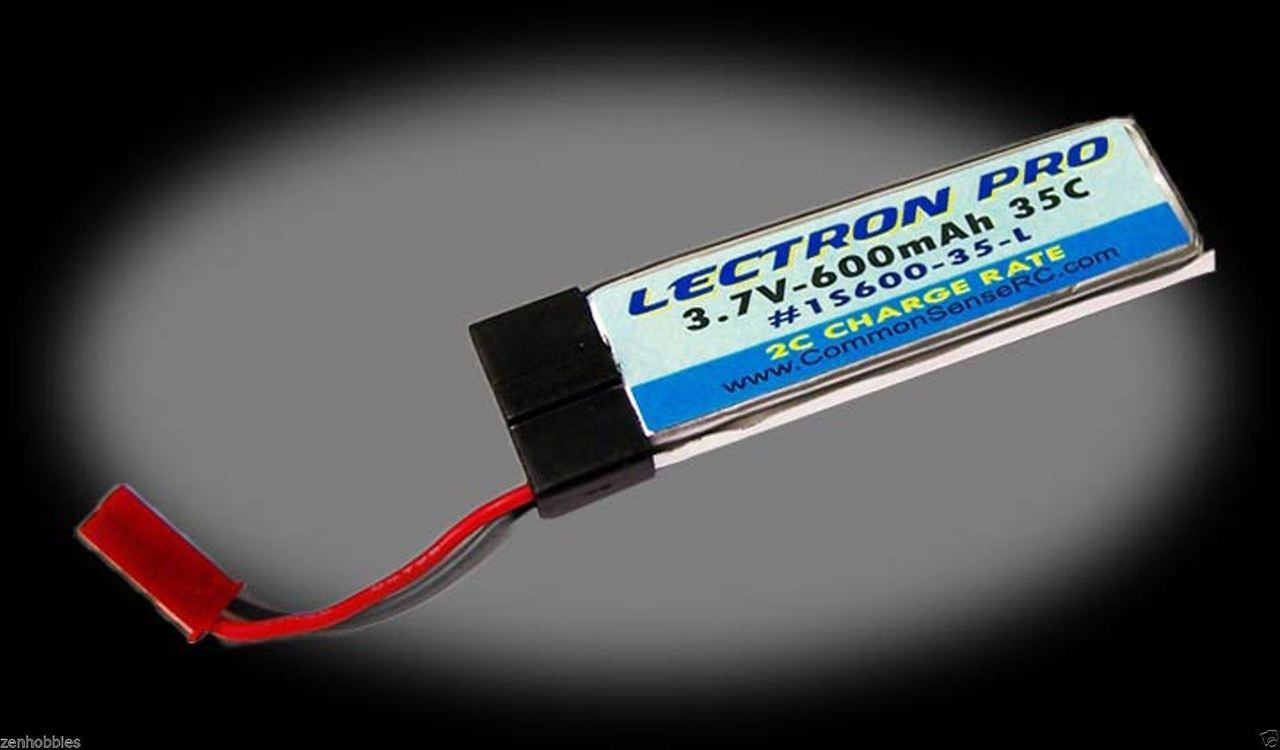 New Lectron Pro 3.7 volt 600mAh 35C LiPo Battery For Blade 180 QX 3 pcs ...