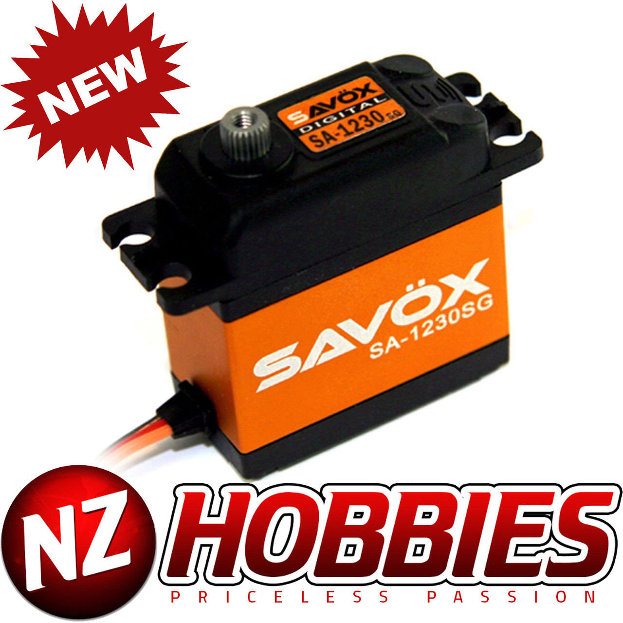 Savox CSA1230SG – Custodia Servo Superiore/Inferiore + Viti – Per SA1230SG