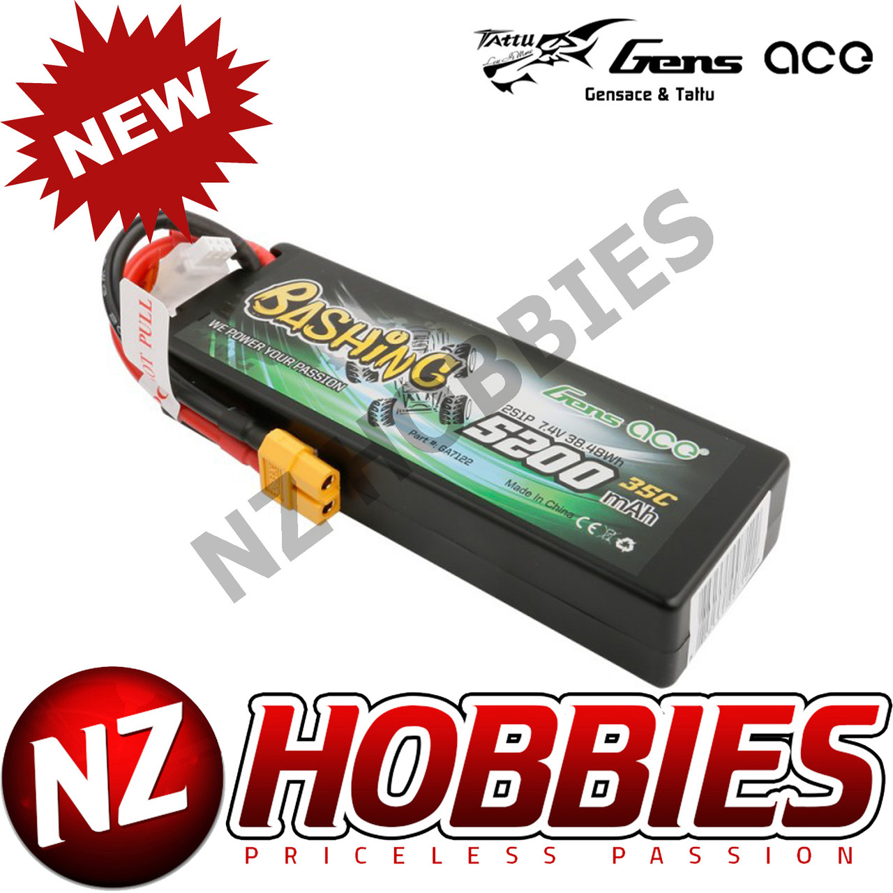 NX - Batterie Li-Po LiPo 35C 2S1p 7.4V 5000mAh