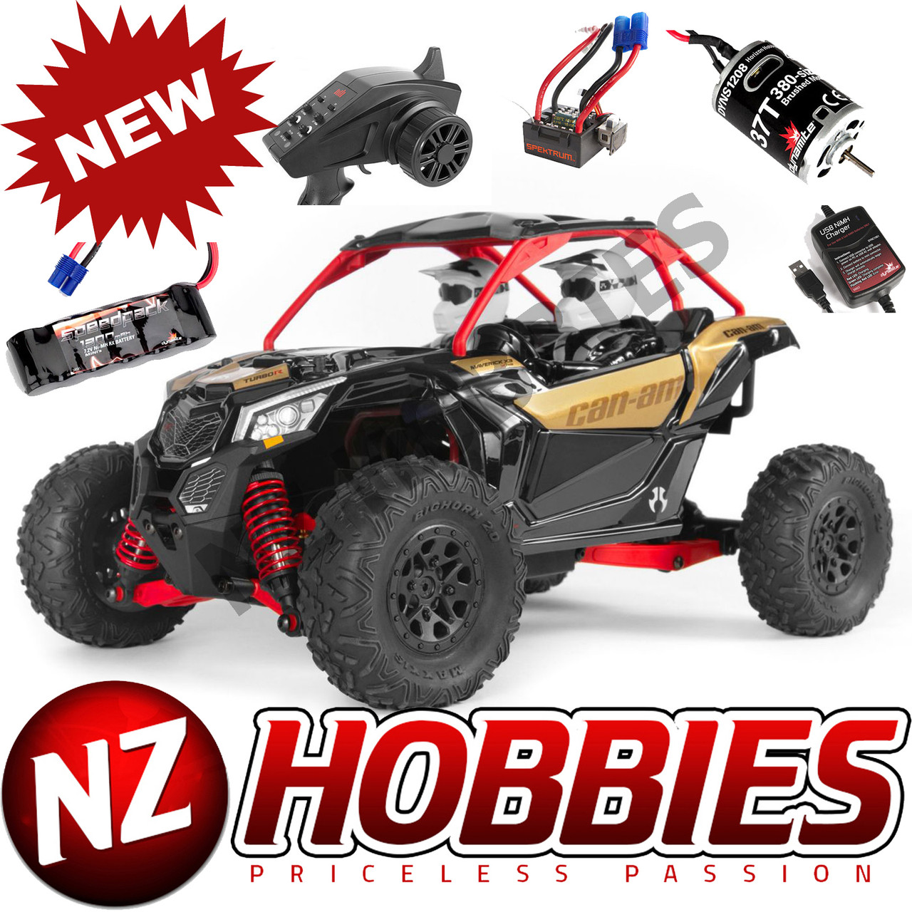 Axial Yeti Jr. Can-Am Maverick X3 1/18 RTR 4WD Electric Rock Racer