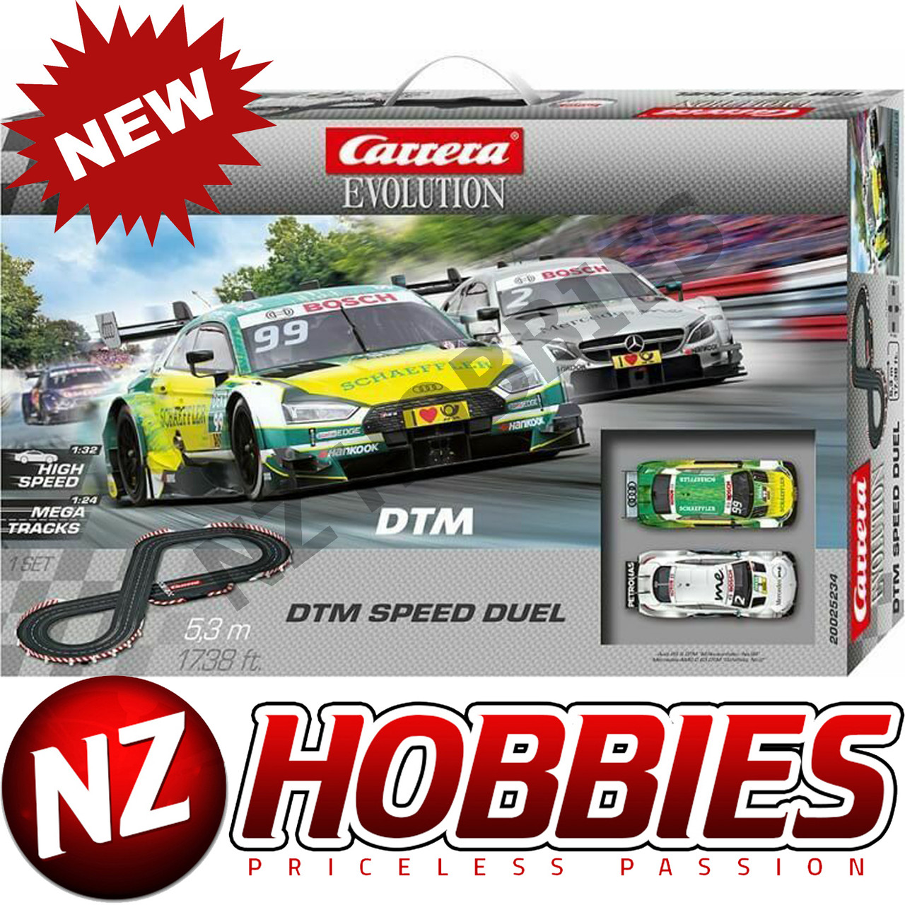 Carrera 20025234 DTM Speed Duel Evolution Analog Electric Slot Car