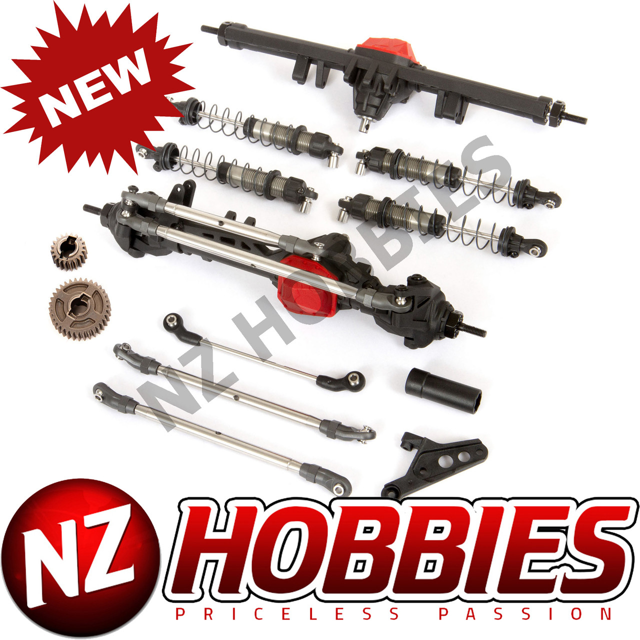 Axial AXI238000 Standard Axle Conversion Kit (12.3 & 13.9): SCX10 III