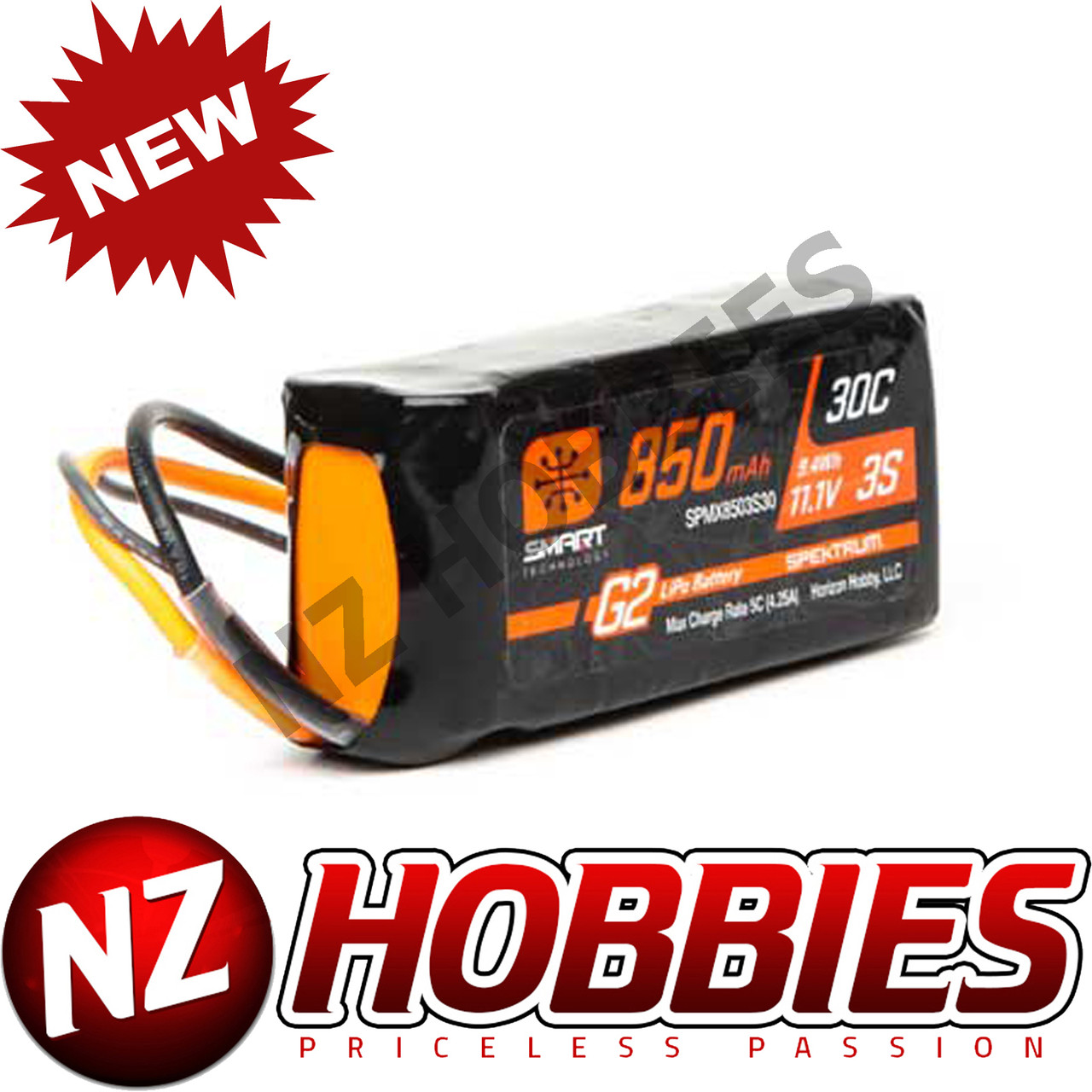Batterie LiPo Spektrum Smart G2 11,1V 1300mAh 3S 30C - Pour ARRMA GROM 1/18 (modèles Brushless 3S) - 9