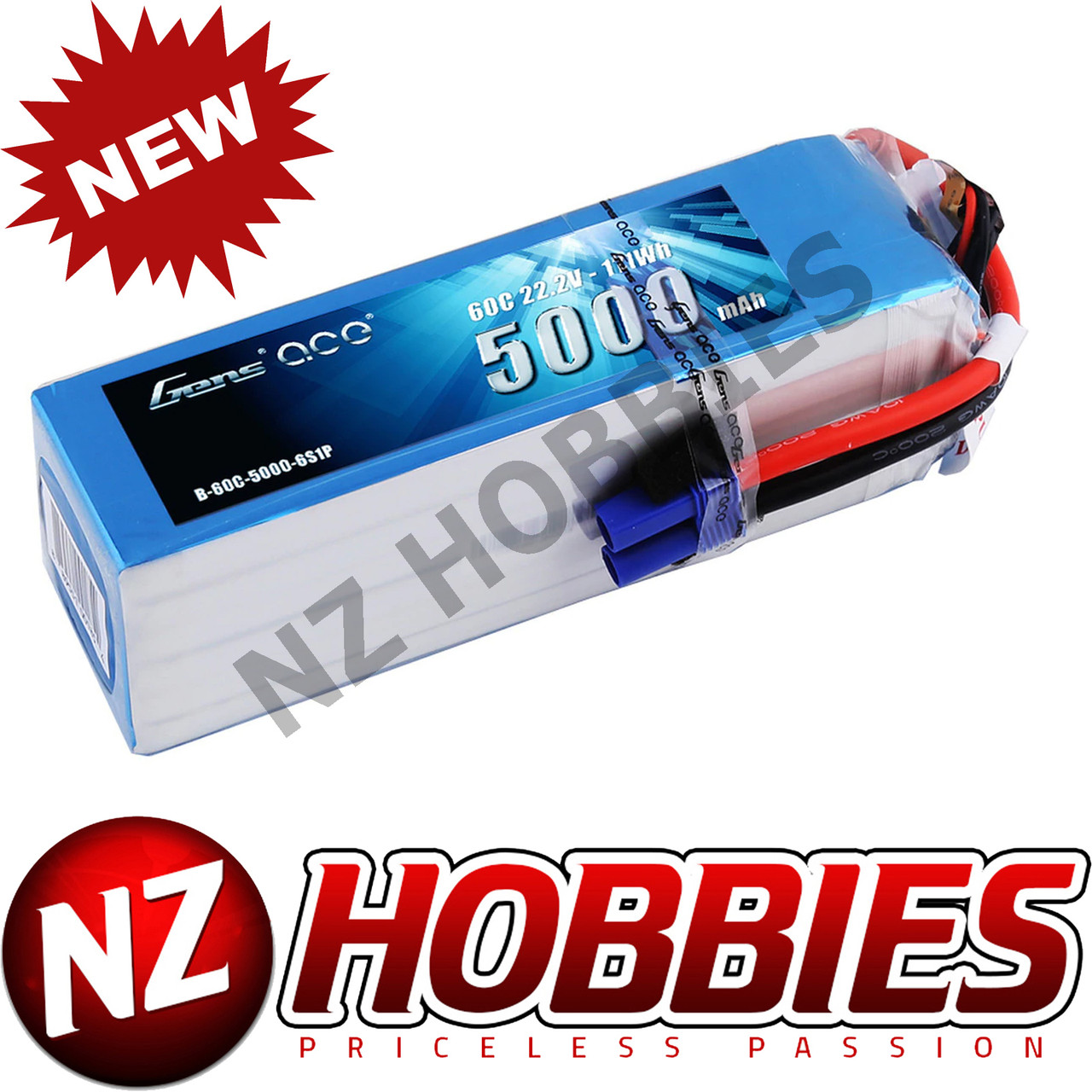 gens ace lipo 6s 5000mah 60 c 22.2V 60C/120C 6S1P Battery Pack It offers stable Gens Ace 6S 60C G-Tech