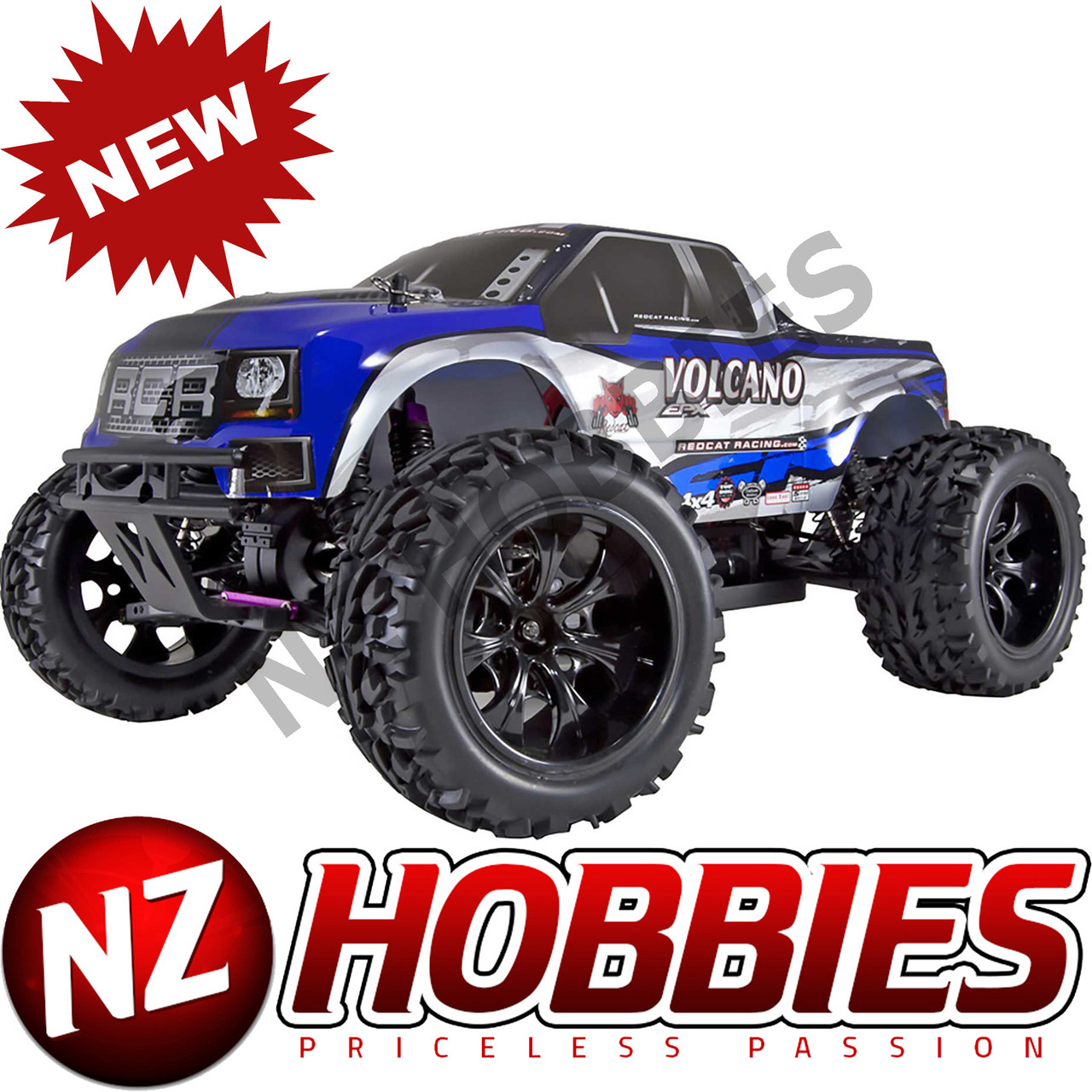 REDCAT 1/10 Volcano EPX 4WD Monster Truck Brushed RTR, Blue