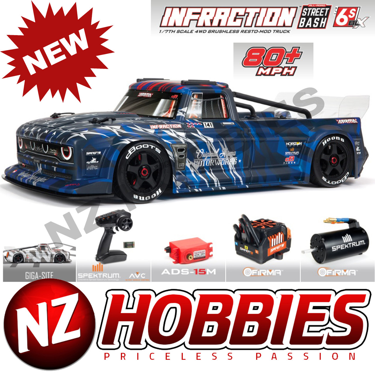 arrma infraction v2 blue