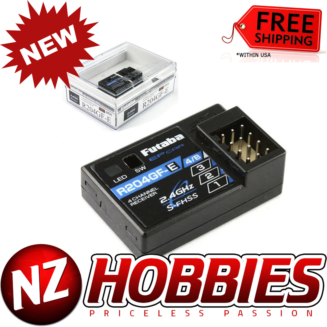 フタバ R204GF-E 受信機 フタバ受信機R204GF-EとR2004GF中古送料無料