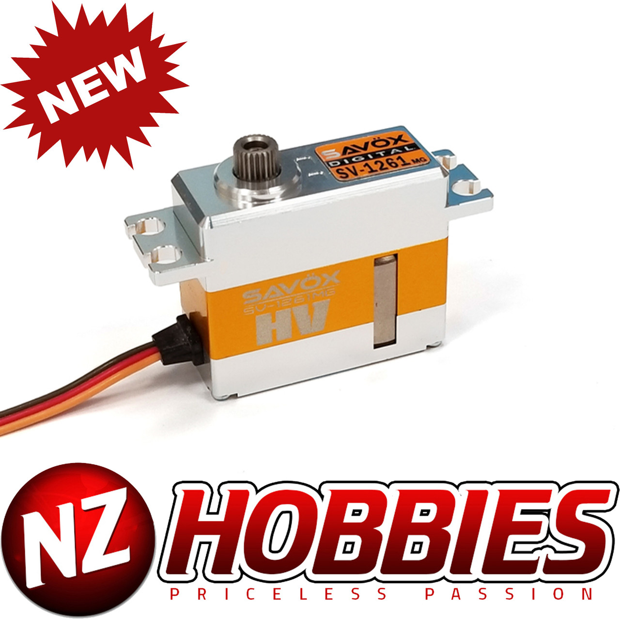 Servo Numérique Savox SV-1257MG PLUS Haute Tension - Mini Taille 0,055s - 55,5 Oz à 7,4V - Neuf