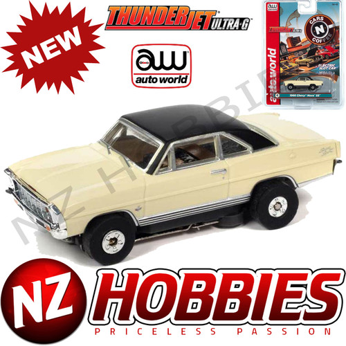 Auto World Thunderjet R31 1966 Chevy Nova SS Butternut HO Scale Slot Car