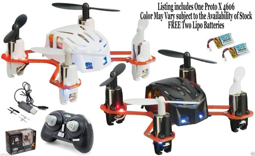 New Estes 4606 Proto X Nano Quadcopter RTF White w/ Free 2x Lectron 100mAh Lipo