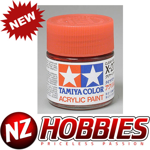 TAMIYA TAM81027 Acrylic X27 Gloss Clear Red