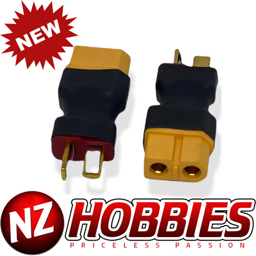 NZH RC Deans-type Male to XT60 Female Conversion Adapter # NZ-DEANSM2XT60F