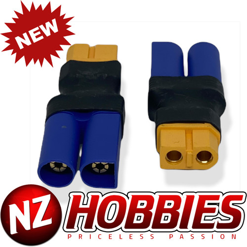 NZH RC EC5 Male to XT60 Female Conversion Adapter # NZ-EC5M2XT60F