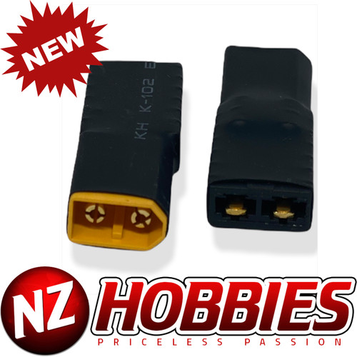 NZH RC XT60 Male to TRAXXAS Female Conversion Adapter # NZ-XT60M2TRXF