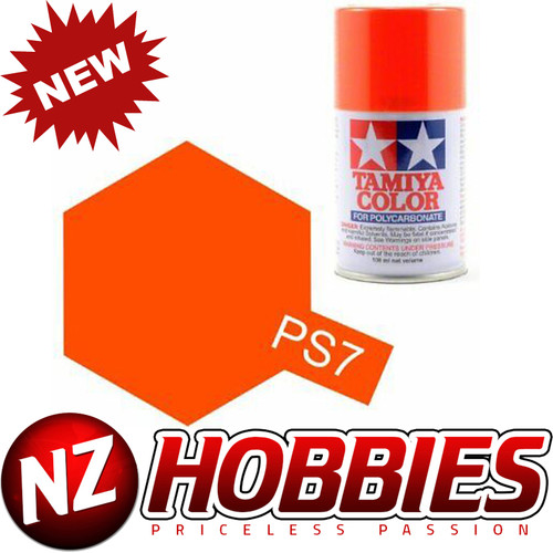 TAMIYA TAM86007 Spray Can Polycarbonate PS-7 Orange 100 ML