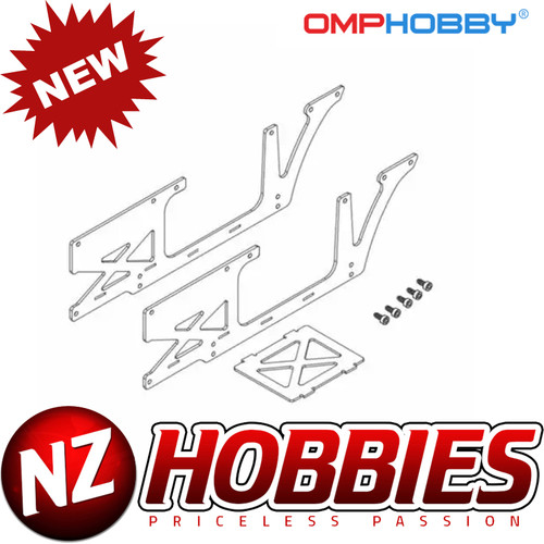 OMP Hobby OSHM2326 M2 EVO Helicopter Parts Fuselage Carbon Panel Set - WHITE