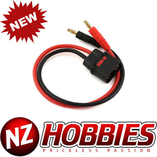 NZH RC Charge Lead QS8 Anti-Spark Plug to 4mm Bullet # NZQS8AS2BP