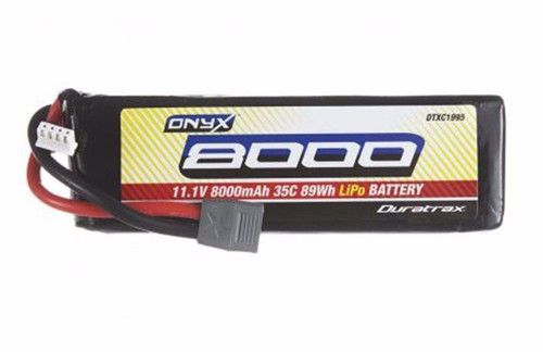 Duratrax Onyx 3S 11.1V 8000mAh 35C LiPo Soft Case Star