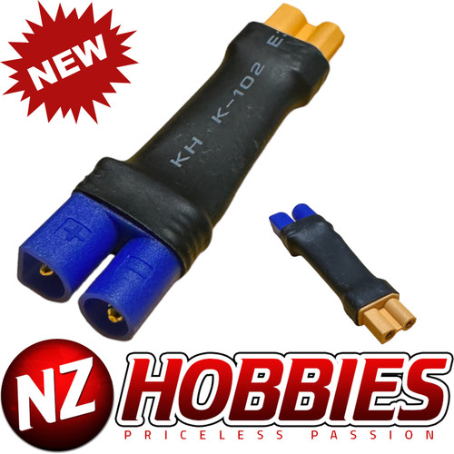 NZ RC EC2 Male to XT30 Female Connectors (1 pc) # NZ-EC2M2XT30F