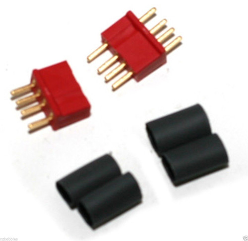 W.S. Deans Company Micro 4R 4 Pin Connector, Red # WSD1242