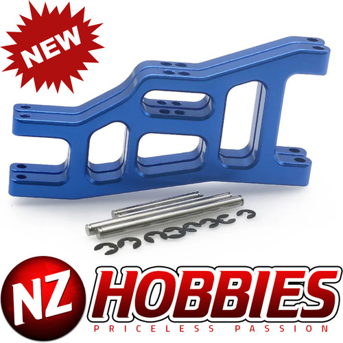 NZ HOBBIES RC 3631 BLUE Suspension Arms Front (2) for Traxxas RUSTLER, STAMPEDE, SLASH, Nitro Slash