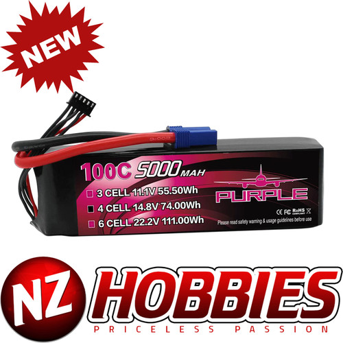 CNHL Racing Series 5000mAh 14.8V 4S 100C Lipo Battery with EC5 plug