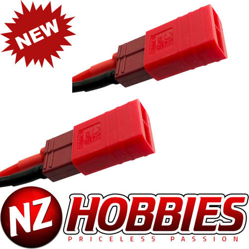 Common Sense RC (2 Pcs) Red Adapter for Deans-type batteries to popular RC vehicles