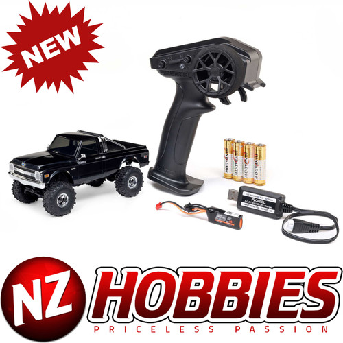 Axial 1/30 SCX30 Chevrolet K10 4X4 RTR Brushed Rock Crawler (Battery & Charger Included), Black # AXI-2260T2